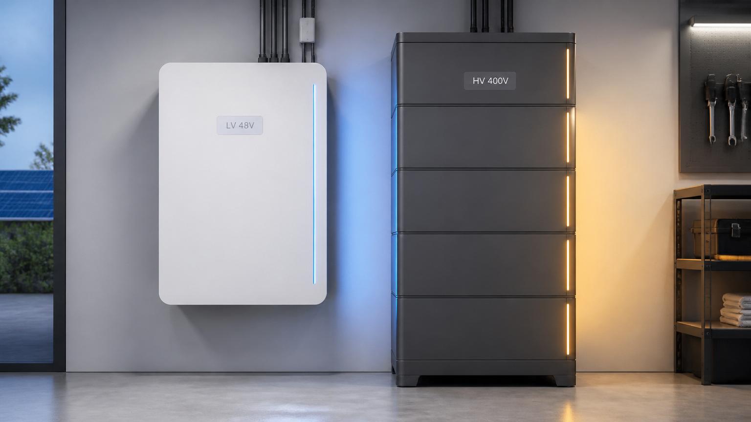 Krahasim: Bateri Low Voltage (LV) vs High Voltage (HV) për Panele Diellore