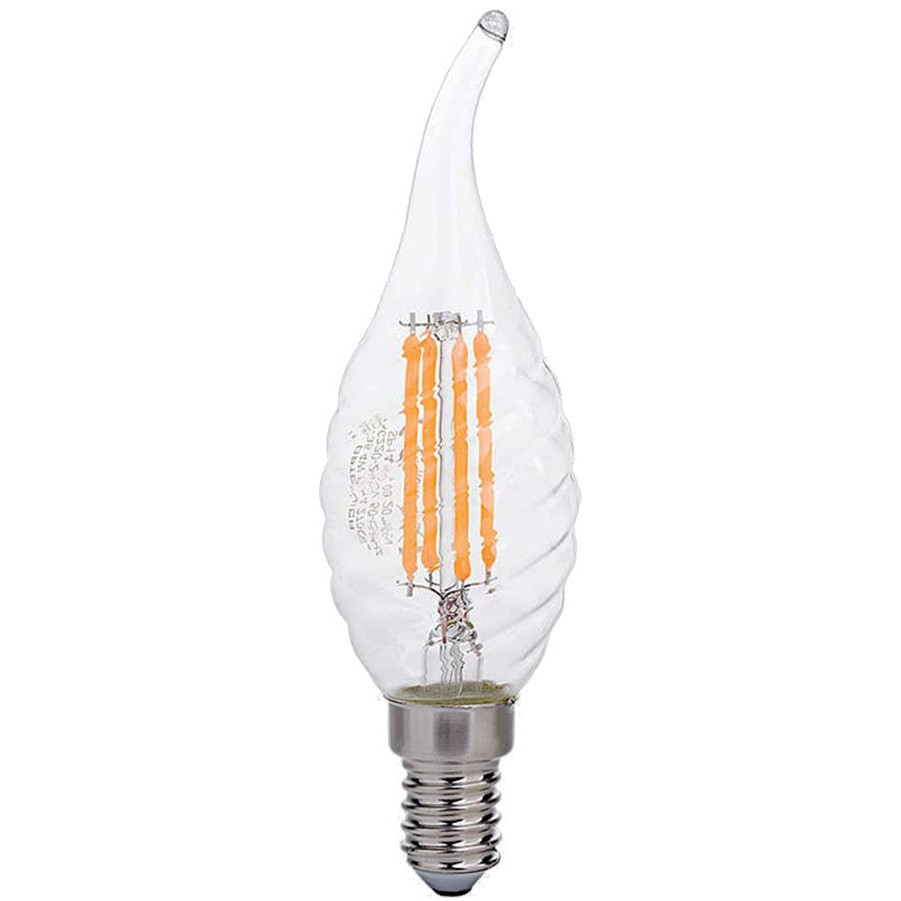 LED Twist Qiri Tip C35 E14 4W 400lm Filament Optonica LED