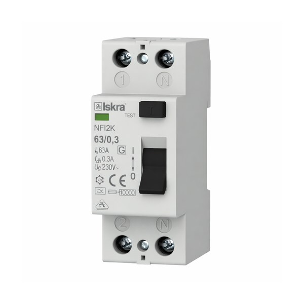FID Iskra 2P 63A 0.3mA – Iskra ISK-FID-2P63-03
