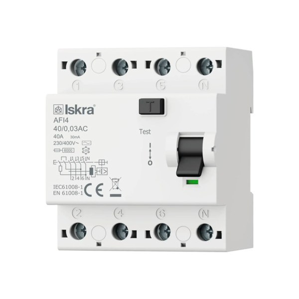 FID Iskra 4P 63A 0.3mA – Iskra ISK-FID-4P63-03