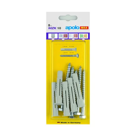 Upa plastike MZK 6×50+ganxhe 4.5×52 (5cp/blister) – Celo AP5641MZKWH5