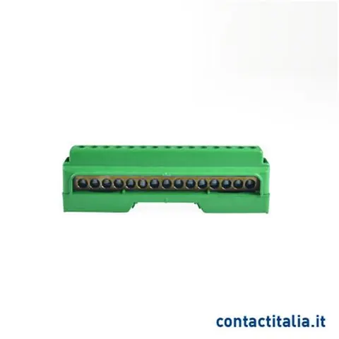 Morsetë ekuipotenciale 15x10mm (jeshil) – Contact Italia CTCM1015V