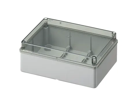 Kuti C6 190x140x70 IP56 (kapak transparent) – Elettrocanali EC420C6