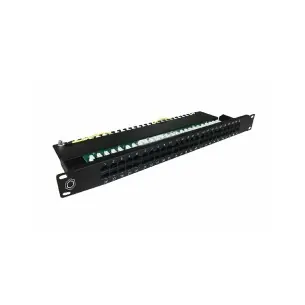 PATCH PANEL 24 RJ45 cat.5e UTP e zezë – AFL
