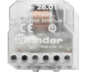 Rele 2 gjendje NO 10A 230V (skatolare) – Finder FI26 01 8 230 0000