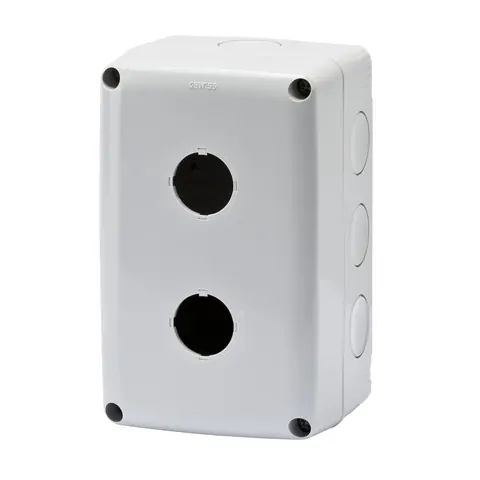 Kuti 2 pulsant gri 132x82x65 – Gewiss GW27102