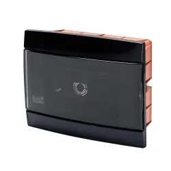 Kuadër B.Muri 12M e zezë/transparent IP40 GW – Gewiss