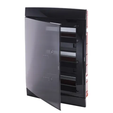 Kuadër B.Muri 36M e zezë/transparent IP40 GW – Gewiss GW40239TN