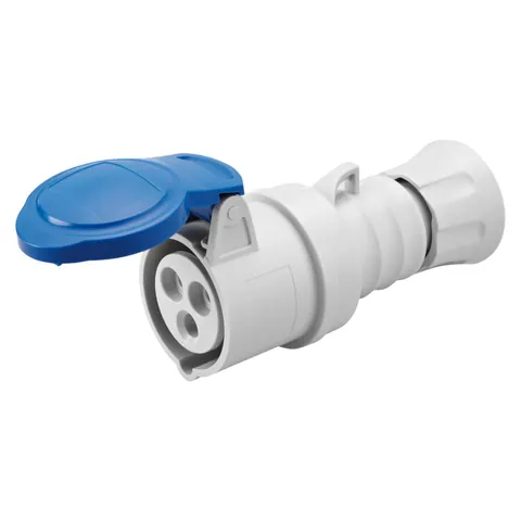 Prizë lëvizshme IP44 16A 2P+T (blu) – Gewiss