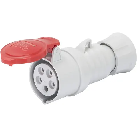 Prizë lëvizshme IP44 32A 3P+T+N (e kuqe) – Gewiss GW62020H