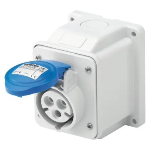 Prizë kuti IP44 32A 2P+T (blu) – Gewiss GW62415
