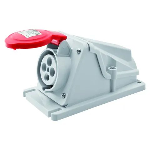Prizë kuti IP44 32A 3P+T (e kuqe) kendore – Gewiss GW62492