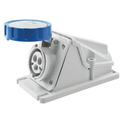 Prizë kuti IP67 16A 2P+T (blu) kendore – Gewiss GW62499