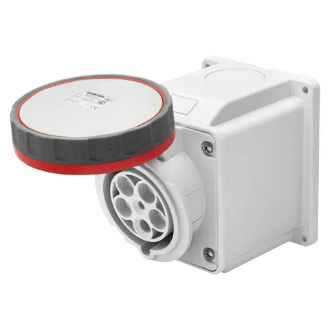 Prizë kuti IP67 63A 3P+T (e kuqe) kendore – Gewiss GW63526