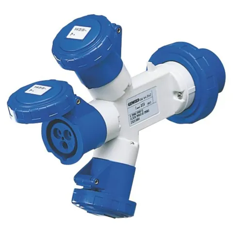 Adapter 16A 2P+T na 2 (2P+T) IP67 – Gewiss