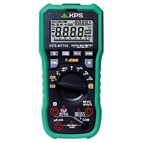 Multimeter dixhital 1000V/10A AC/DC TRMS (fisha+NC