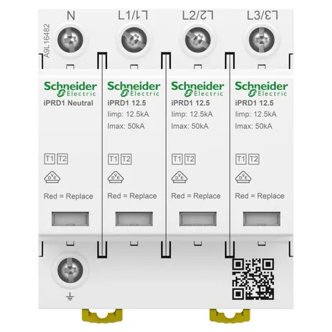 Shkarkues mbitensioni 3P+N 50kA (I+II)+CO iPRD1 – Schneider SHA9L16482
