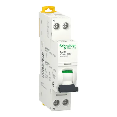 Automat 1P+N 10A C 6KA iC40 – Schneider SHA9P54610