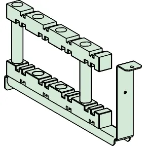 Suport horizontal zbarre 3200A L600mm SF – Schneider SHNSYBHS600