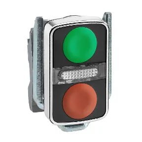 Pulsant metalik jeshil/kuq – Schneider SHZB4BW7A3740