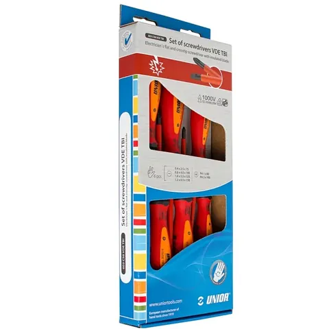 Komplet me 6 kacavida 1000V (-,+) – Unior UN617042