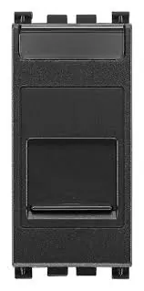 RJ45 keystone adapter (UTP/FTP) Arke, crni