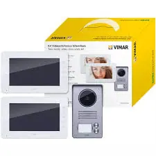 Kit videocitofoni 2 familje sistem 2F Elvox – Vimar