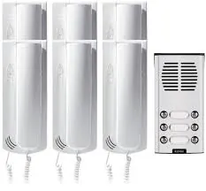 Kit 8100 citofoni 6 familje (4+n) Elvox – Vimar