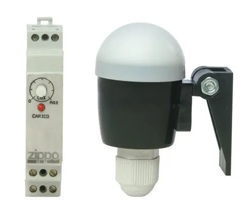 Rele sensor drite 1000W/230V (10-100 lux) NO IP20 – Zippo ZP4048