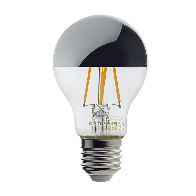 LED Bulb A60 E27 4W 400lm Half Silver Glass Optonica LED