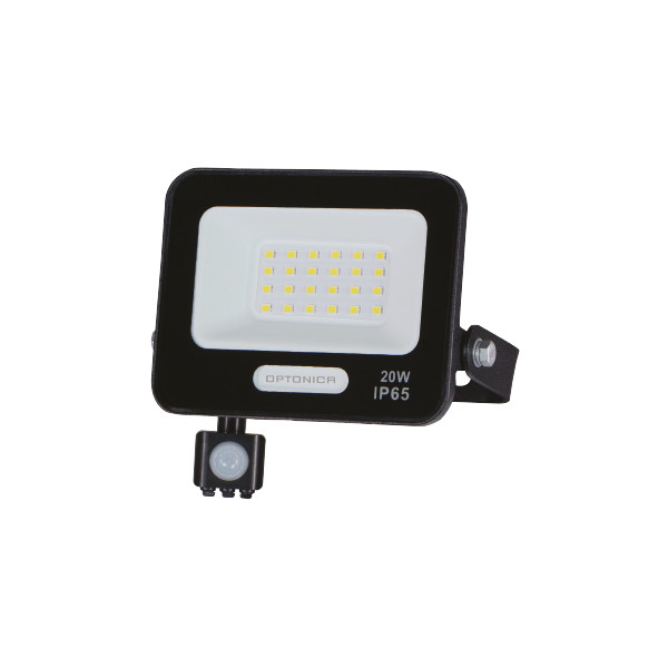Prozhektor LED 20W 1800lm (90lm/W) IP65 Optonica - Prozhektor LED 20W IP65 + Sensor — Zi