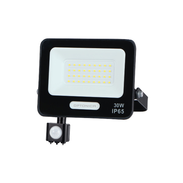 Prozhektor LED 30W 2700lm (90lm/W) IP65 Optonica - Prozhektor LED 30W IP65 + Sensor — Zi